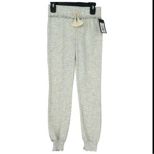 Art Class Girls Faux Drawstring Cream Jogger Size M (7/8)